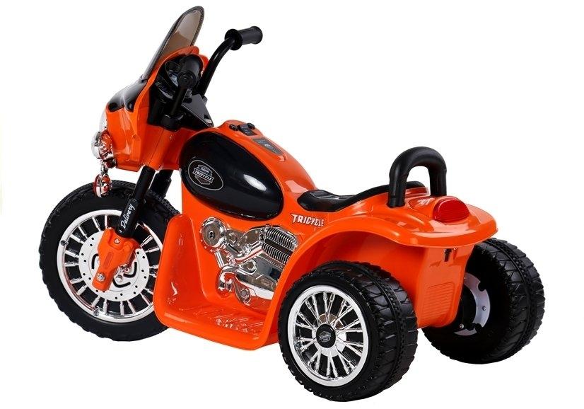 Orange elektrisk ride-on motorcykel JT568 til børn 3+