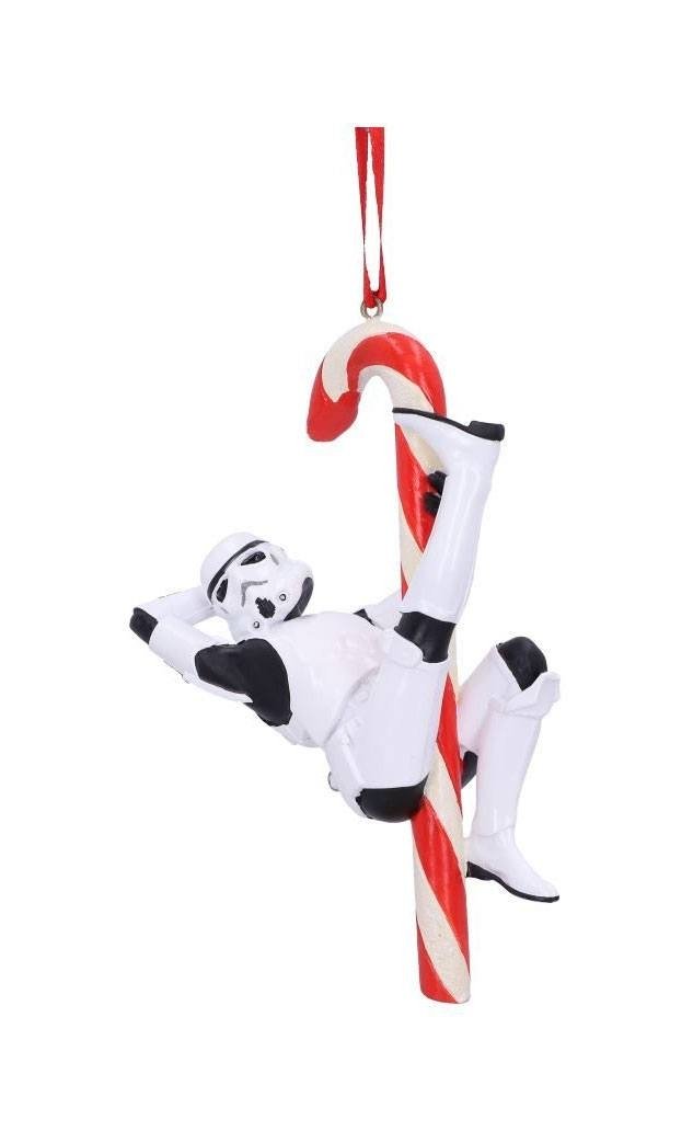 Original Stormtrooper Hanging Tree Ornament Candy Cane 12 cm