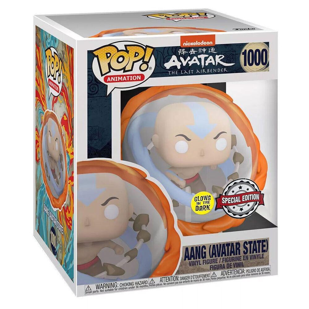 POP Figur Avatar Aang All Elements Glow in the Dark Eksklusiv