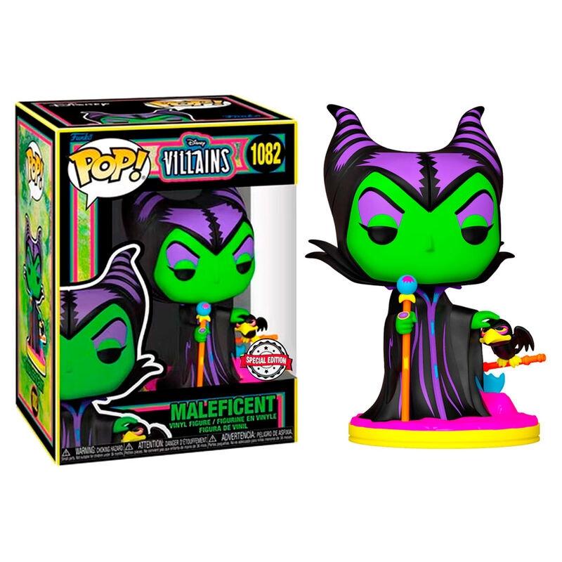 POP-figur Disney Villains Maleficent Svart ljus Exklusivt