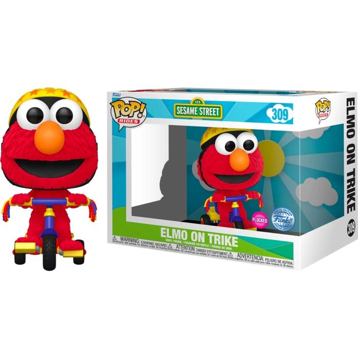 POP-figur Rider Sesame Street Elmo på trehjulet eksklusiv