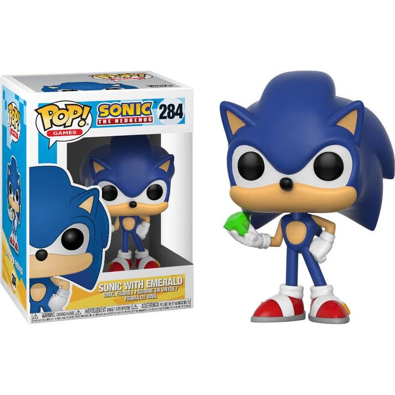 POP figur Sonic med smaragd