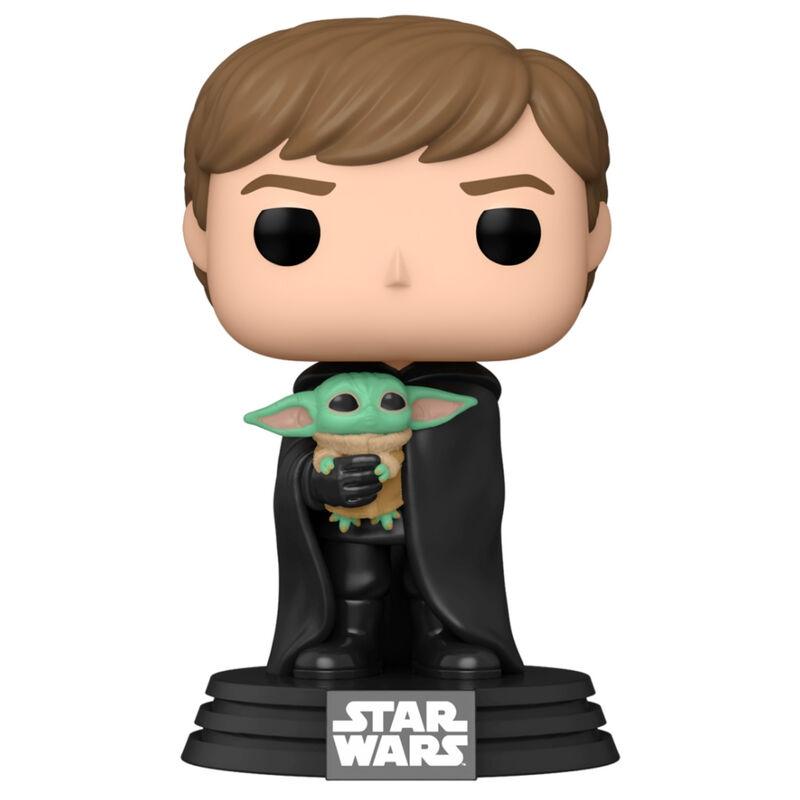 POP-figur Star Wars Mandalorian Luke med barn