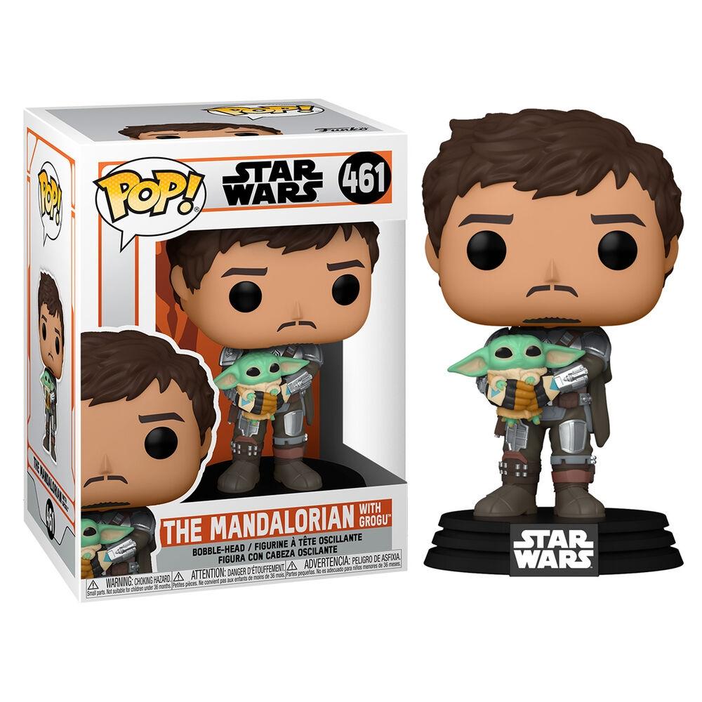 POP figur Star Wars Mandalorian Mando Holding Child