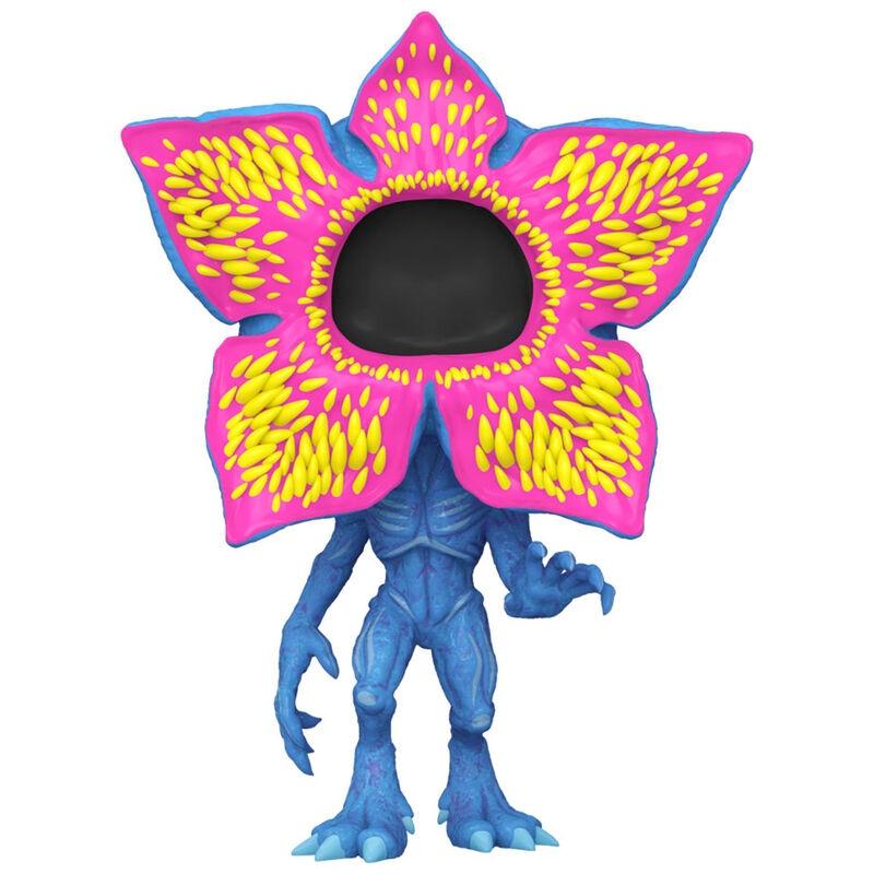 POP Figur Stranger Things Demogorgon med åbent ansigt Black Light Eksklusiv