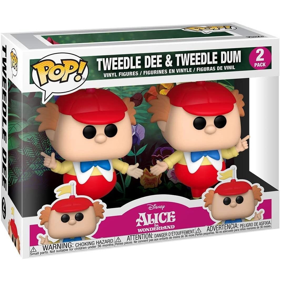 POP-pakke med 2 figurer Disney Alice i Eventyrland 70. Tweedle Dee and Dum