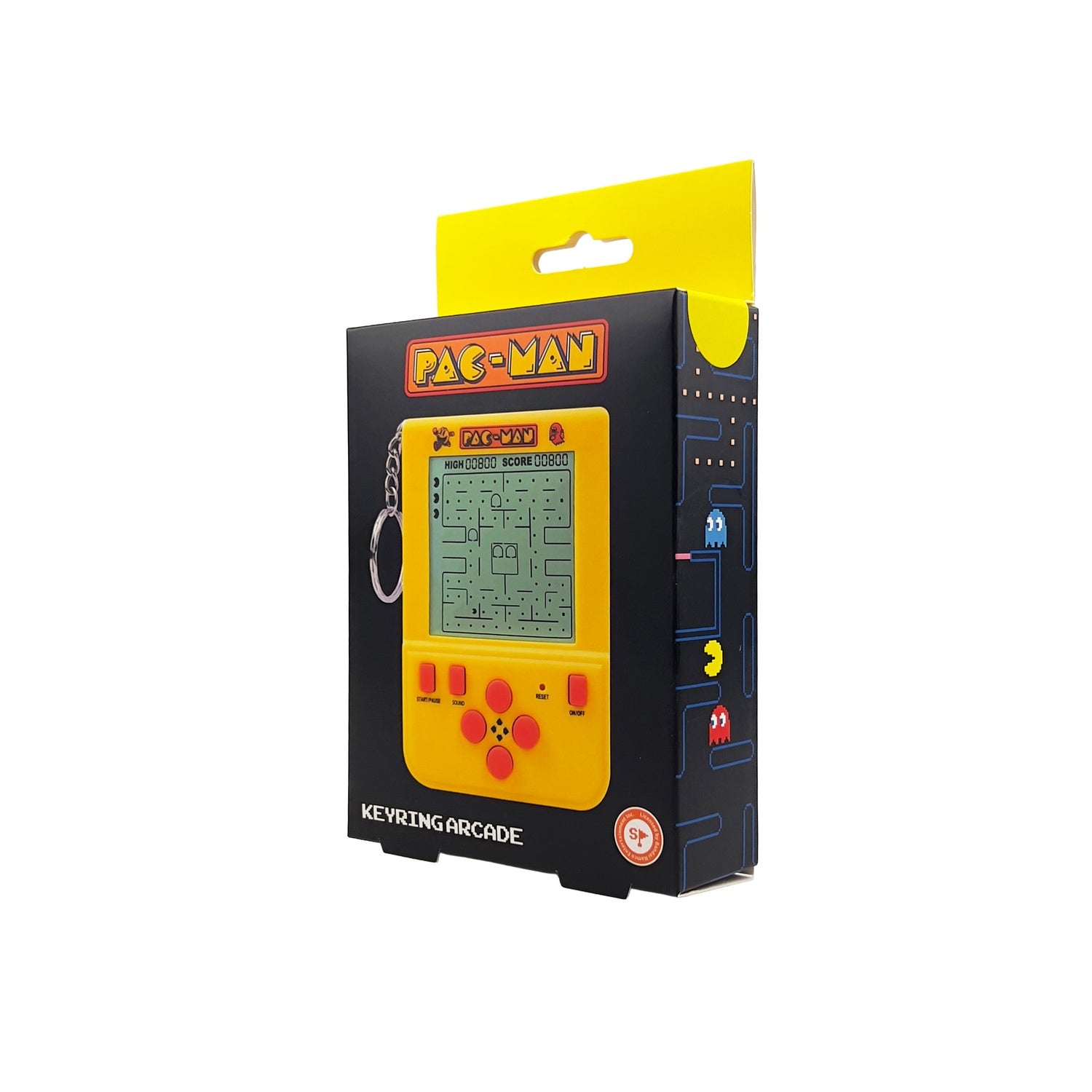 Pac-Man arkadnyckelring med autentiska ljud