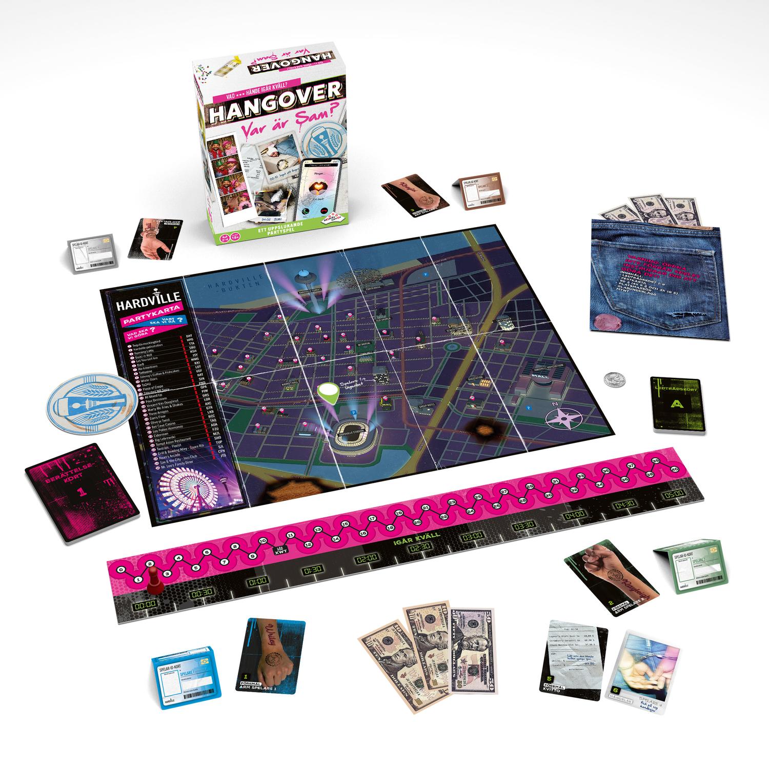 Partyspel för vuxna, berättelsedrivet, 1-4 spelare