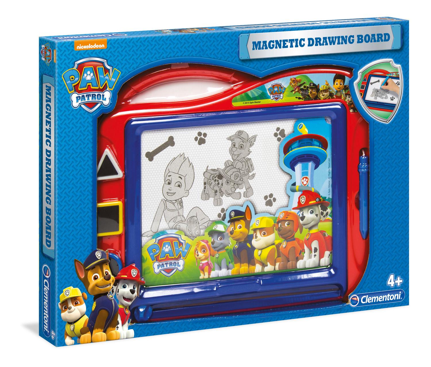 Paw Patrol Magnetisk Ritbräda med Stämplar & Penna