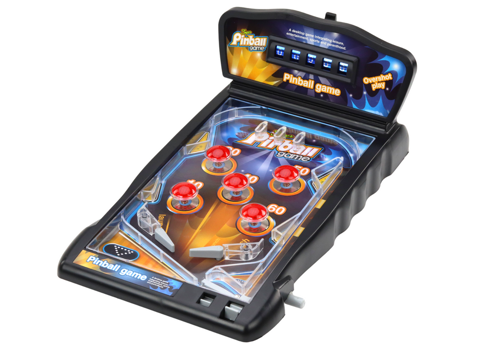 Pinball arkadspel med ljus och ljudeffekter