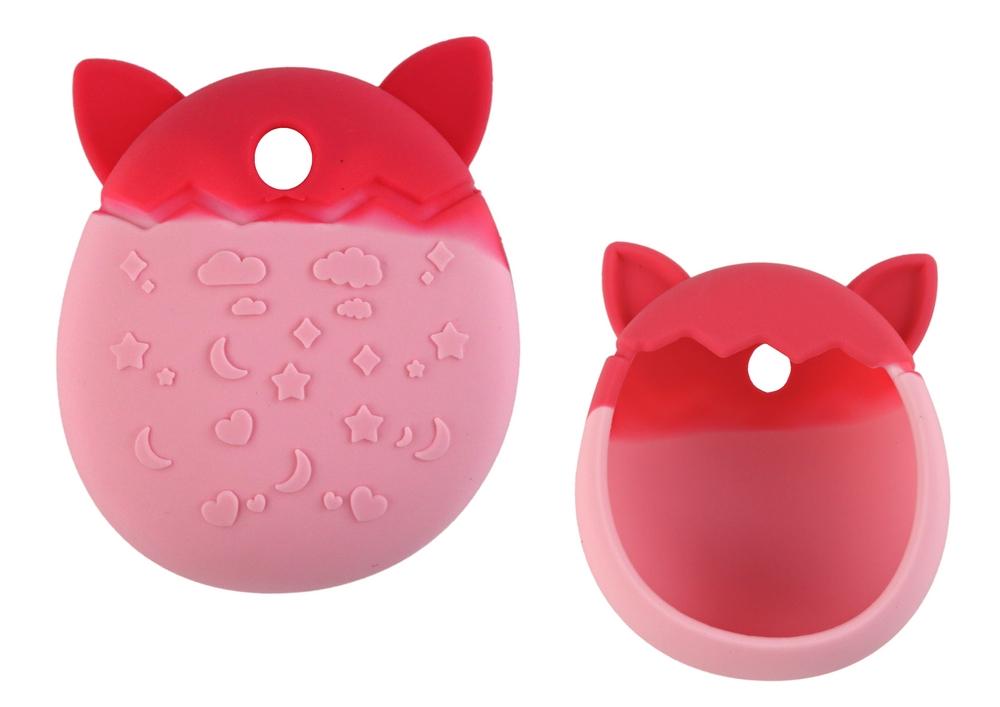 Pink Cat Silikonfodral: Söt Tamagotchi-skydd