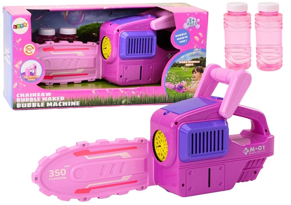 Pink Chainsaw Bubble Machine: Kreativ leg for børn