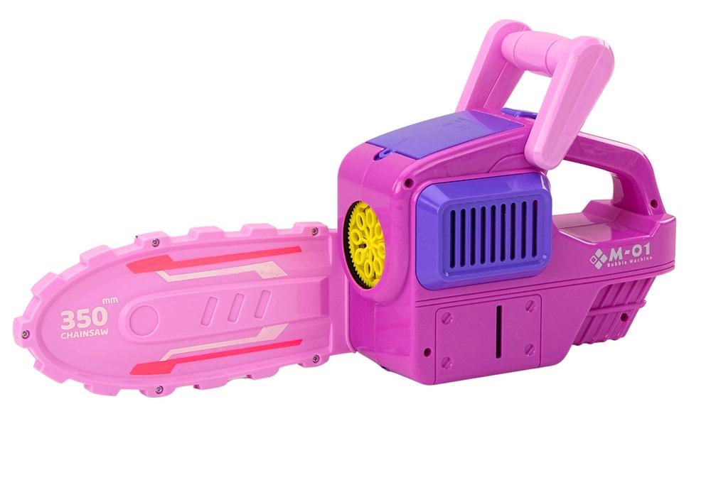 Pink Chainsaw Bubble Machine: Kreativ lek för barn