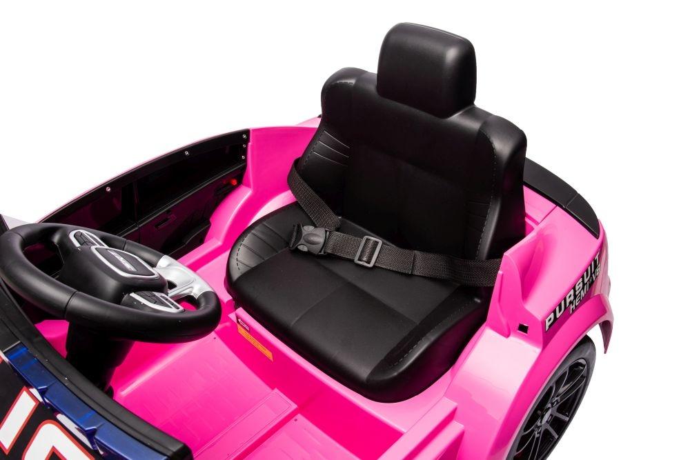 Pink Dodge Charger Police Batteribil - 107,5cm x 56,5cm