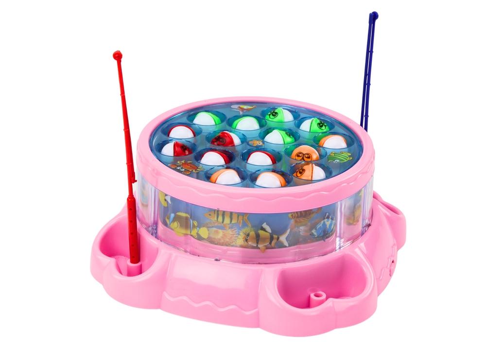 Pink Fishing Game: Lights, Sounds & Spinning Fun for Kids