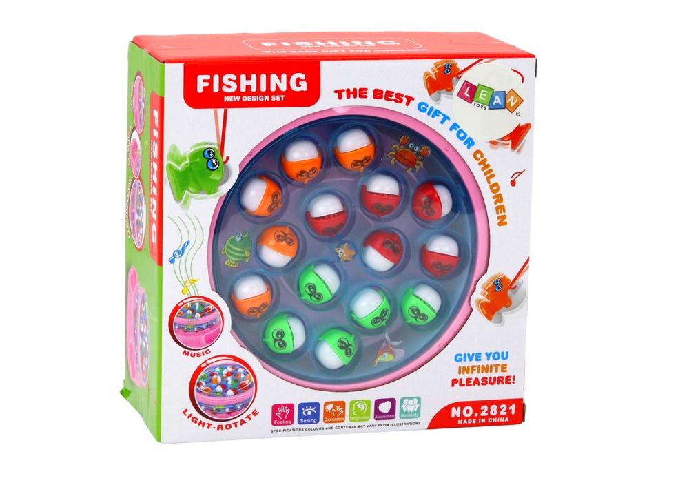 Pink Fishing Game: Lights, Sounds & Spinning Fun for Kids