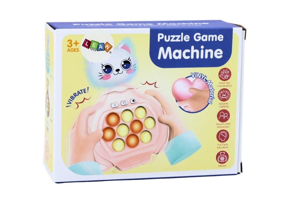 Pink Kitty Pop-It Arcade: Sensory Fun & Vibrations