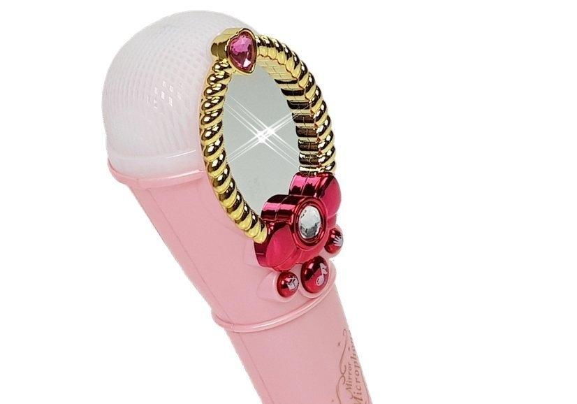 Pink Magic Mirror Mic med USB-lys og lydeffekter