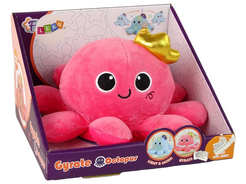 Pink Octopus Toy: Lys, lyde, bevægelser og hygge!