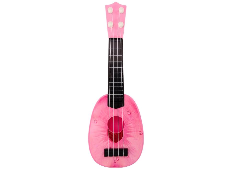 Pink Peach Kids Ukulele: Letvægts, børnesikker, 4 strenge