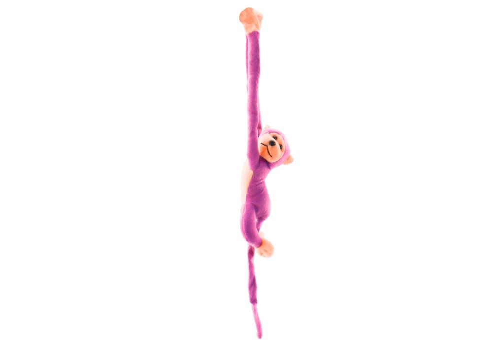 Pink Plush Monkey Mascot med ljud, 60cm - Kram & Lek!