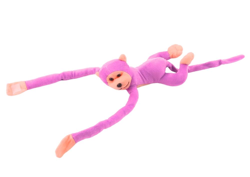 Pink Plush Monkey Mascot med ljud, 80 cm