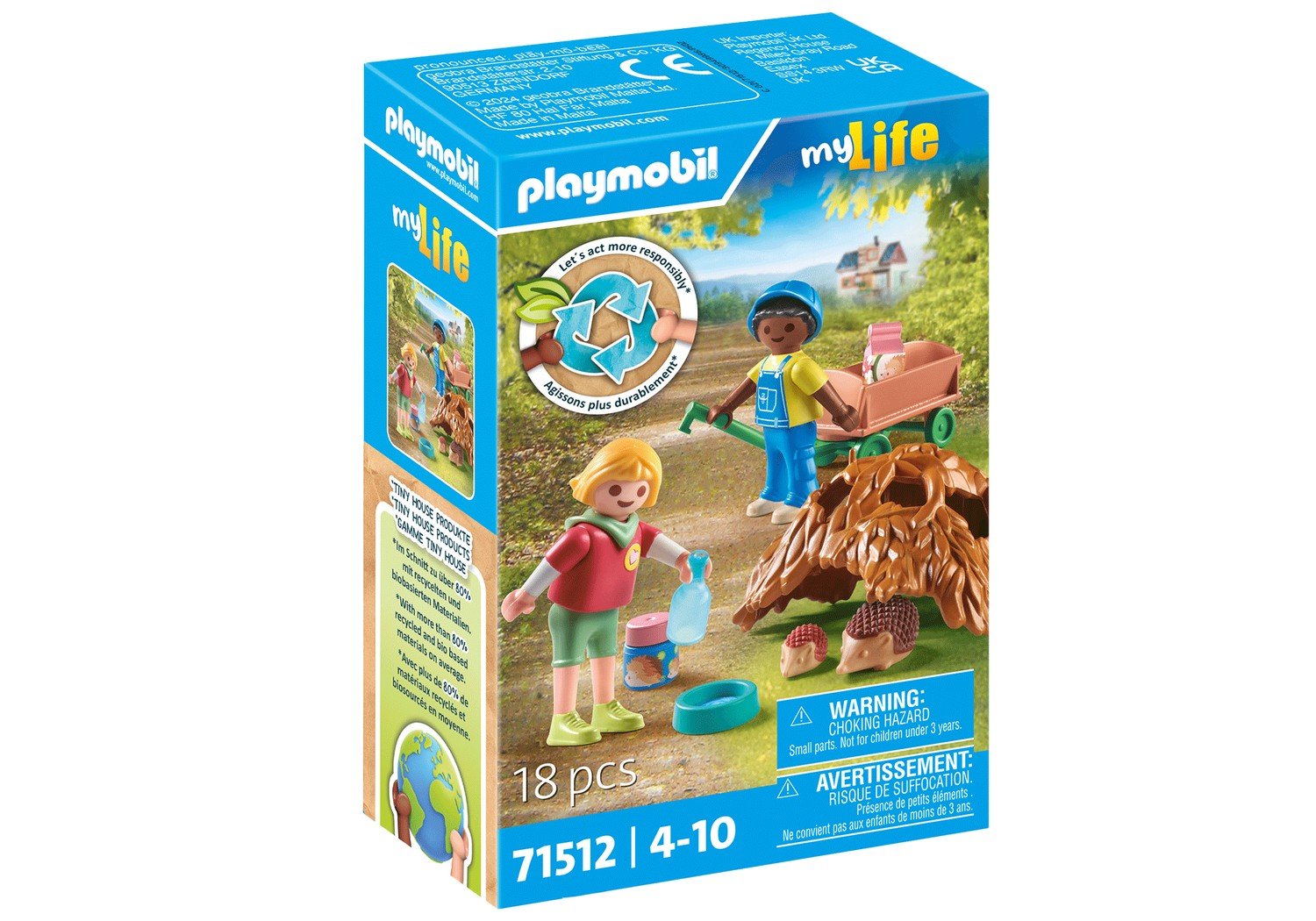 Playmobil My Life Care Of The Hedgehog Family 71512