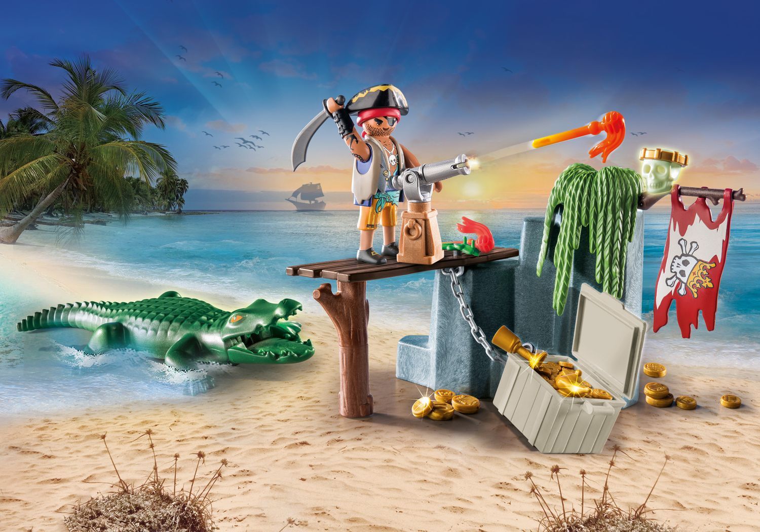 Playmobil Pirates Pirate with Alligator 71473