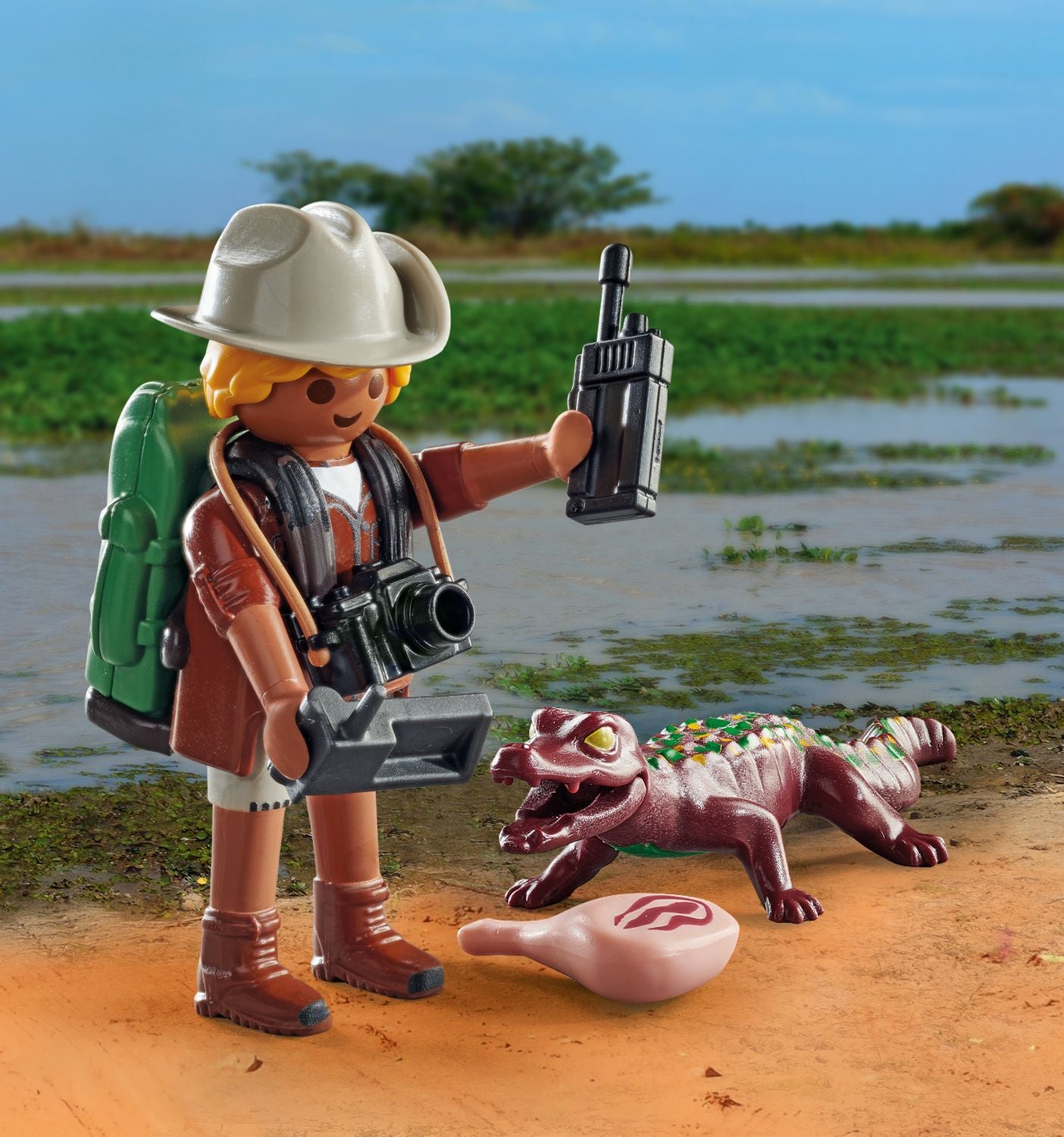 Playmobil Special Plus Researcher med Young Caiman 71168