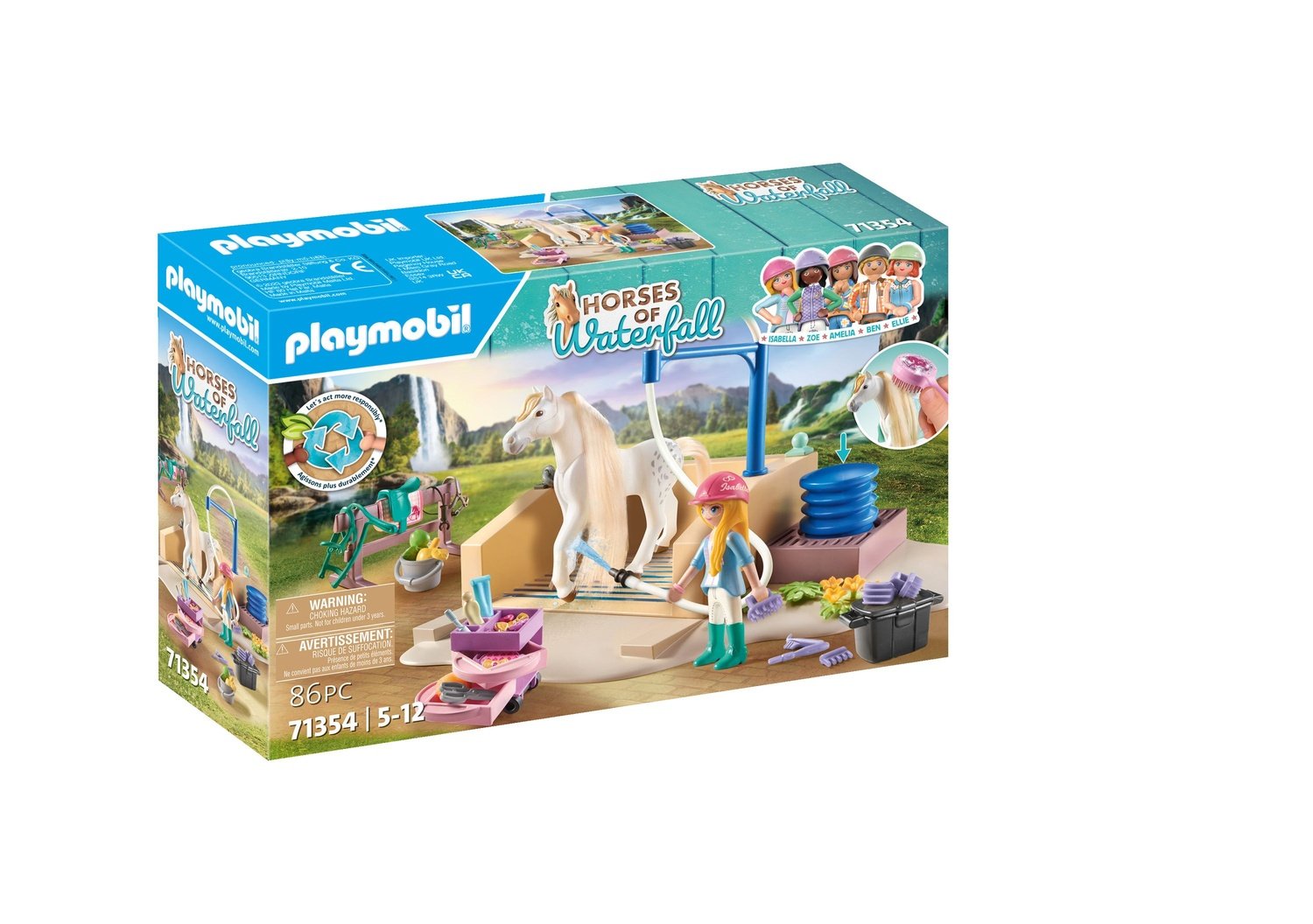 Playmobil World Of Horses tvättstation med Isabella och lejoninnan 71354