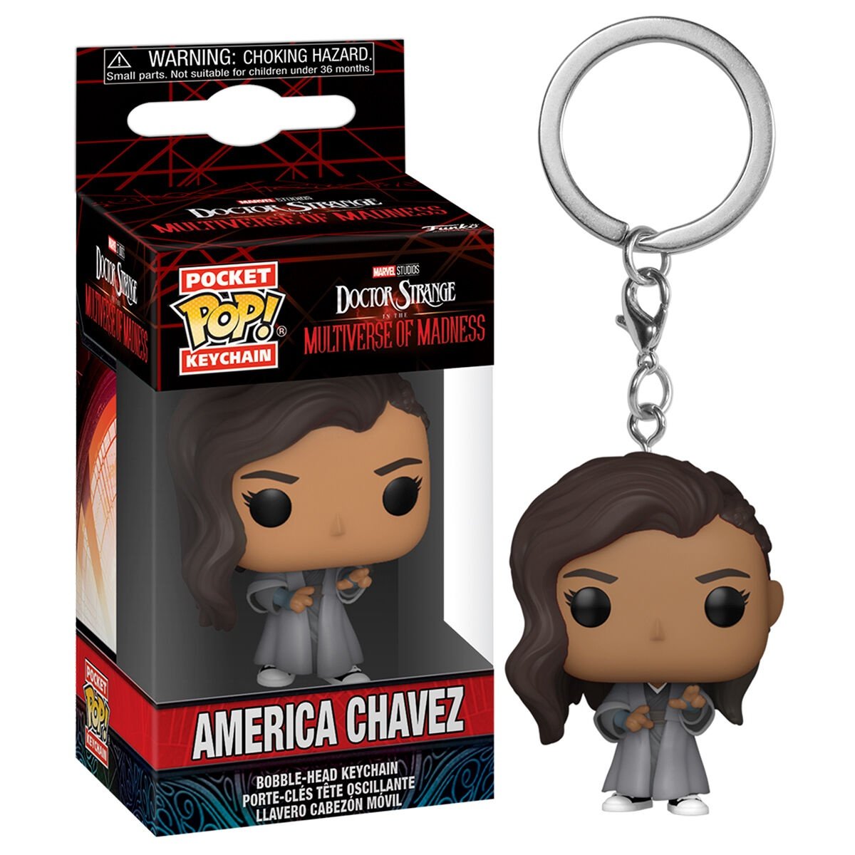 Pocket POP nøglering Marvel Doctor Strange America Chavez