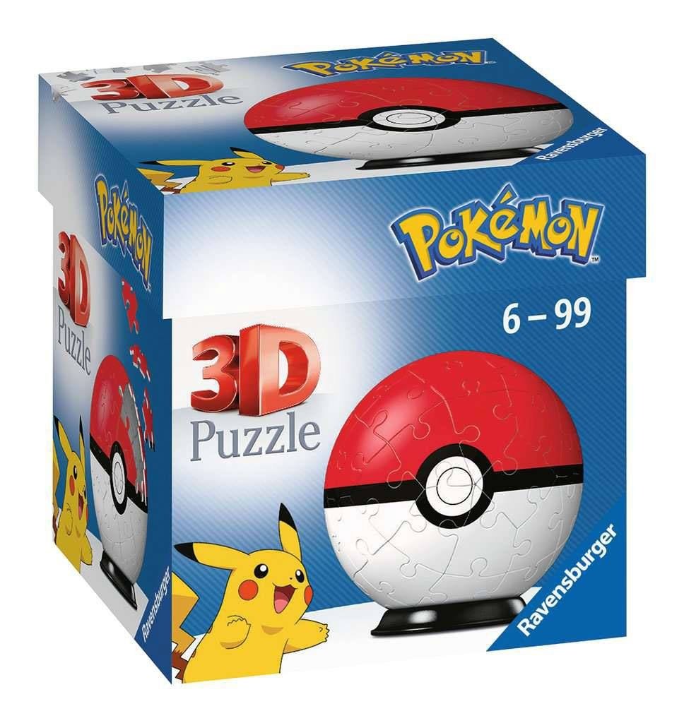 Pokémon 3D Puzzle Pokéballs: Classic (55 stykker)