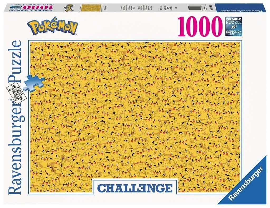 Pokémon Challenge Jigsaw Puzzle Pikachu (1000 brikker)