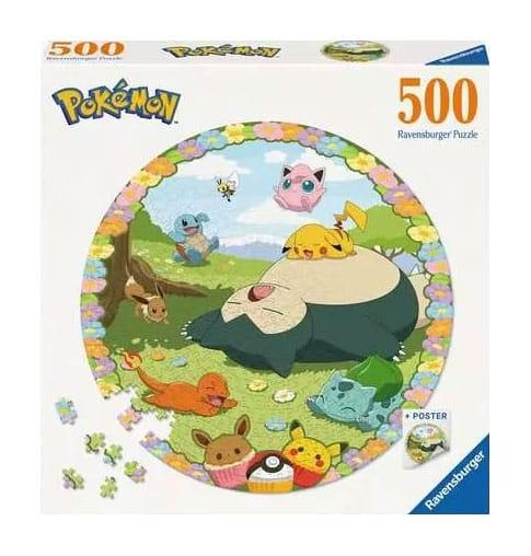 Pokémon Runde Puslespil Flowery Pokémon (500 stykker)