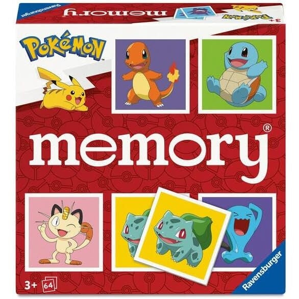 Pokémon-minnesspel för barn, 2-4 spelare, rolig familjeaktivitet