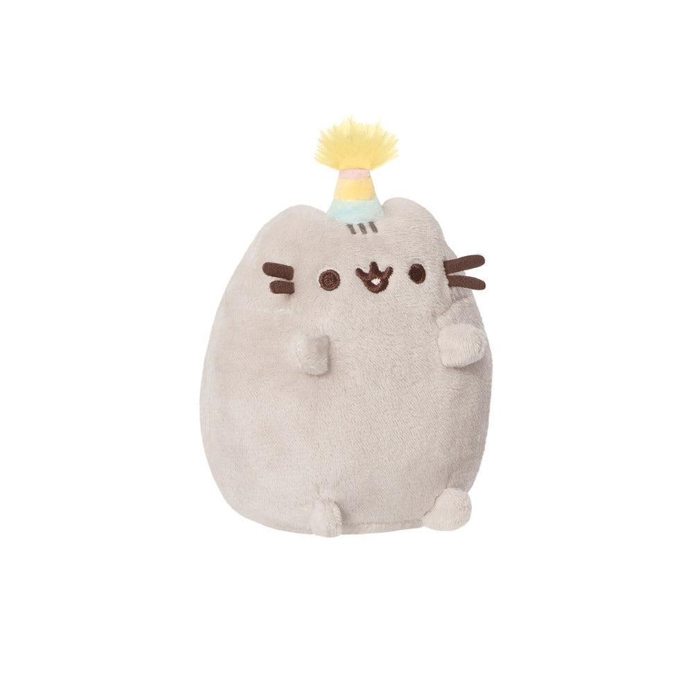 Pusheen Mjukleksak Sittande Pusheen Med Festhatt, 10 Cm