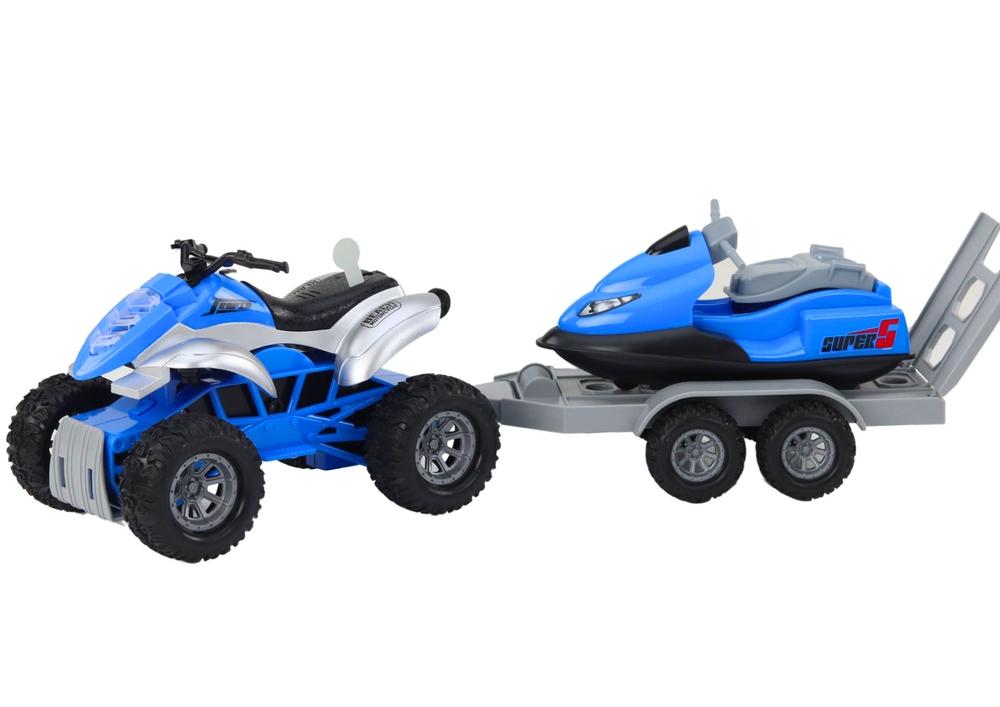 Quad med trailer: Transportbåd og jetski til eventyr!