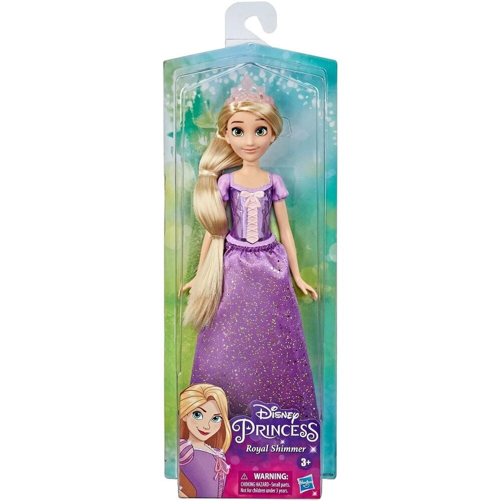 Rapunzel docka med Royal Shimmer Dress och långt hår