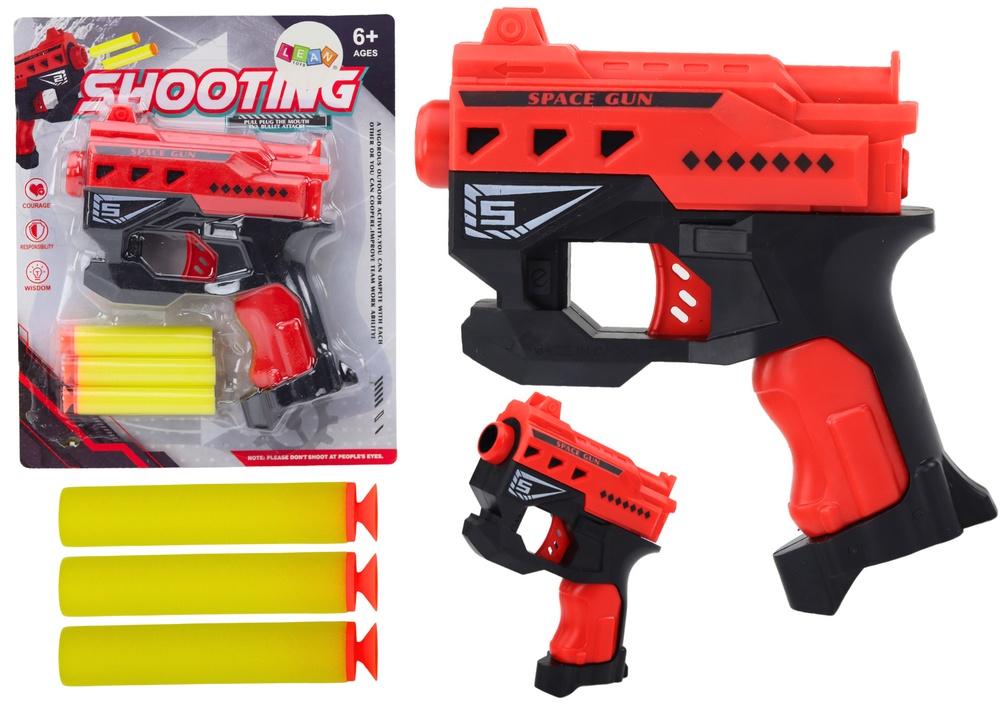 Röd Mini Foam Dart Gun med sugkoppar - enkelt och roligt!