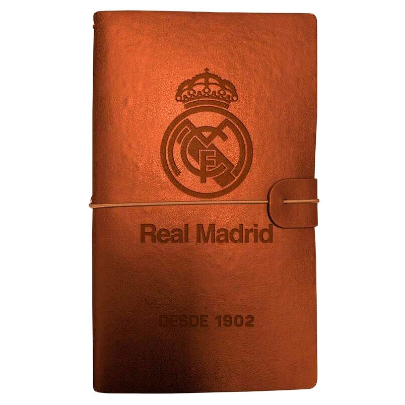 Real Madrid Travel Notebook, 80 sidor, perfekt för fans