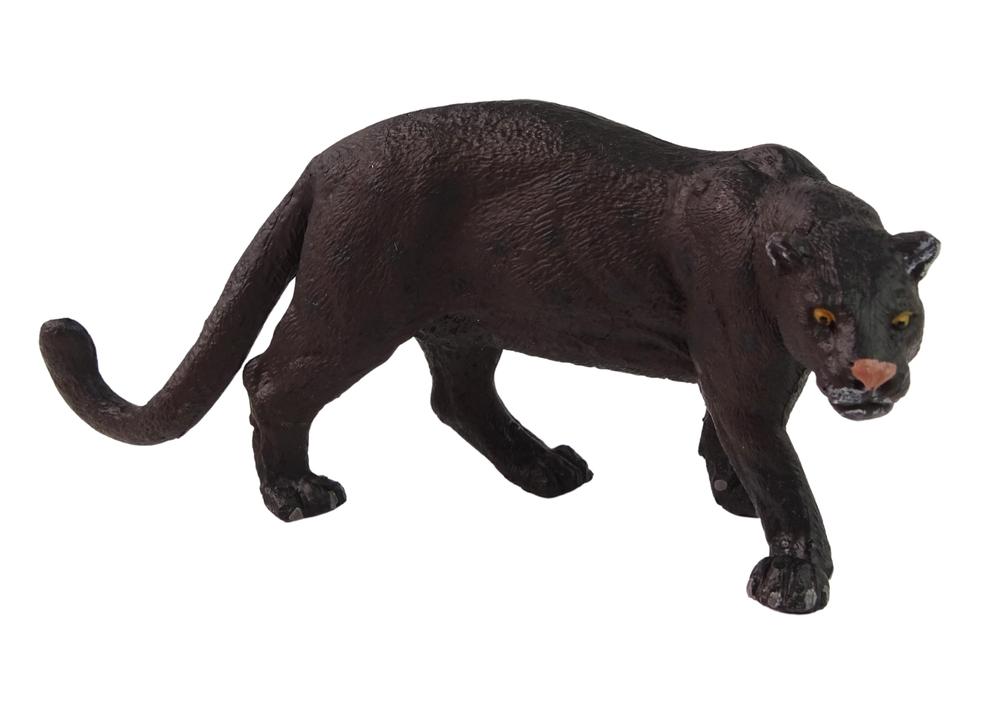 Realistisk Black Panther Animal Figurine Set för kreativ lek