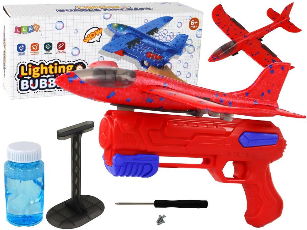 Red Airplane Bubble Launcher Gun: Endless Fun &amp; Long Flights