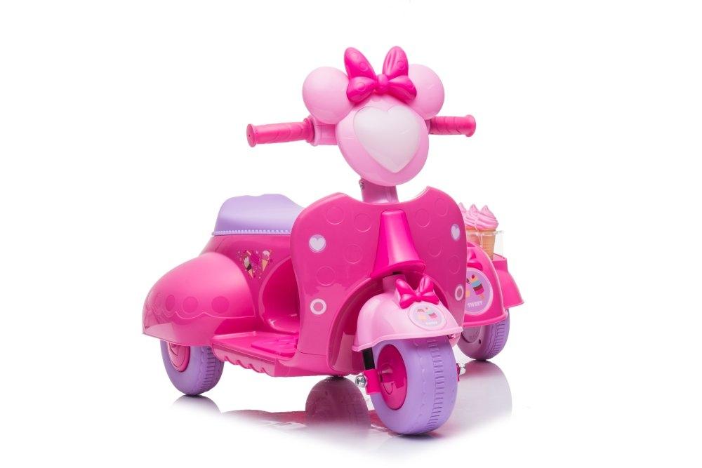 Pink Trehjulet cykel JT5258 med Ice Cream Shop Scooter - 8,7 kg