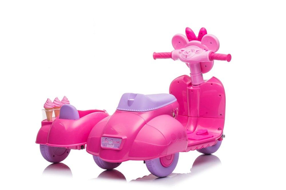 Pink Trehjulet cykel JT5258 med Ice Cream Shop Scooter - 8,7 kg