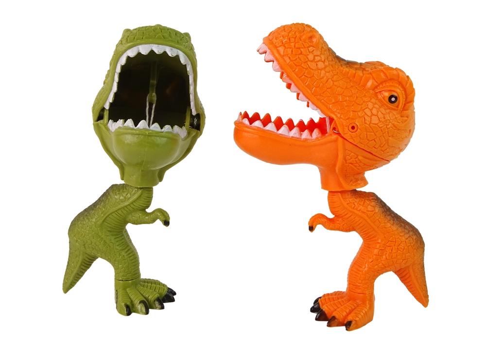 Rörlig bitande T-Rex-figur - välj grön eller orange!