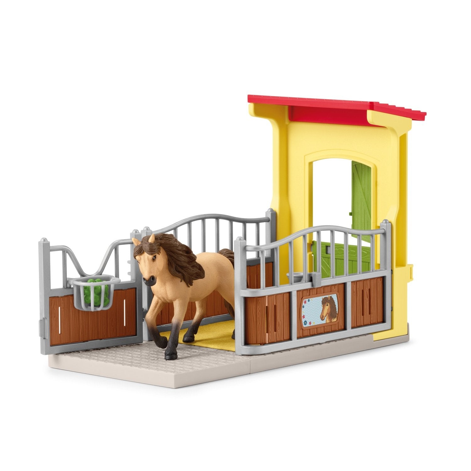 Schleich Farm World Legesæt Ponyboks med islandsk ponyhingst