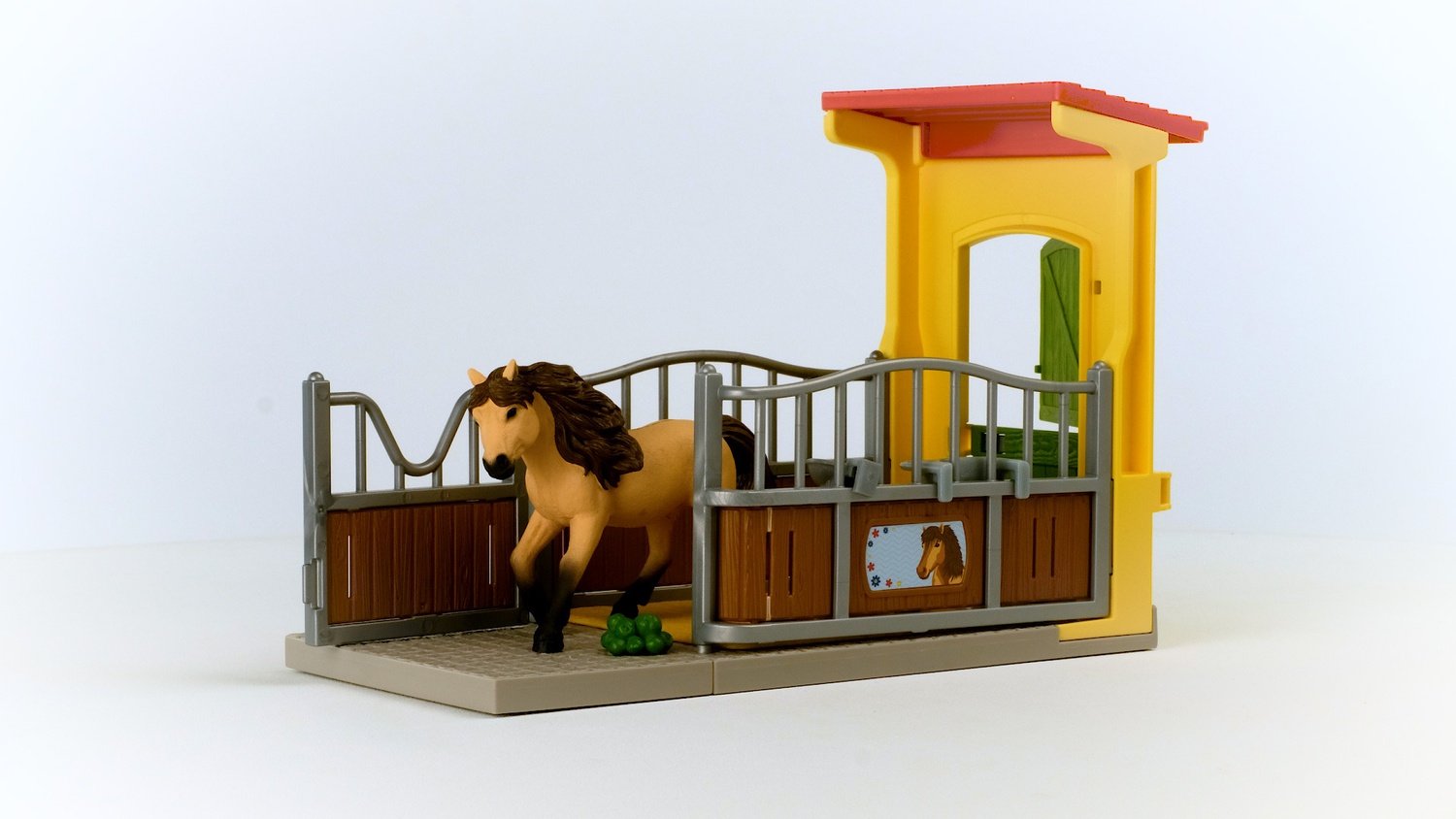 Schleich Farm World Legesæt Ponyboks med islandsk ponyhingst