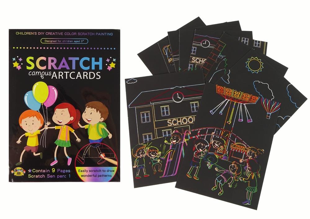 Scratch målarbok för barn: roliga skolaktiviteter