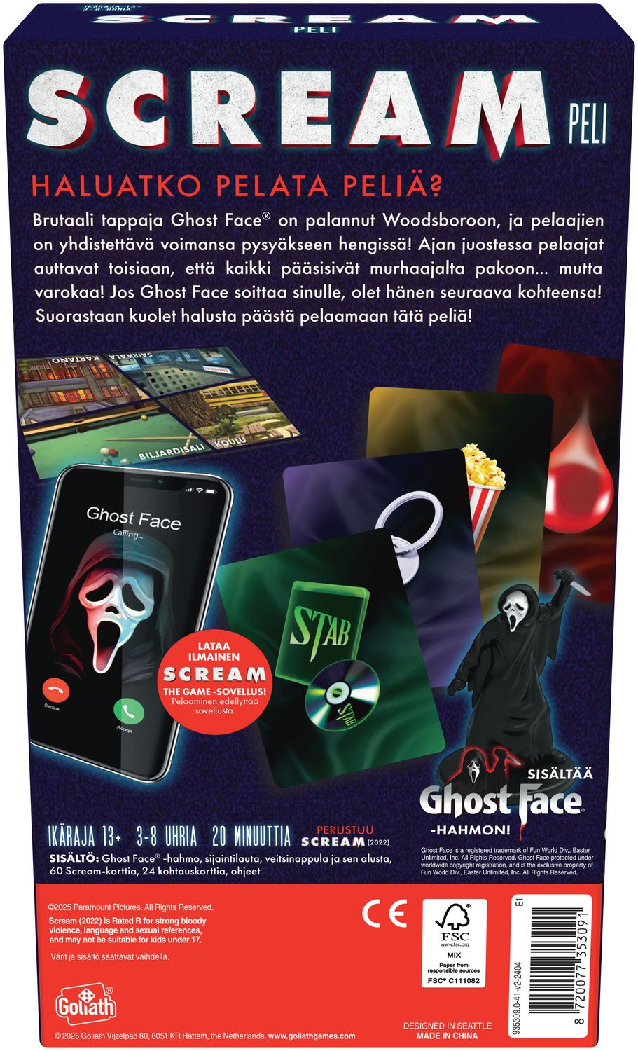 Scream The Game, Snabbt samarbetsspel, 3–8 spelare, 13+