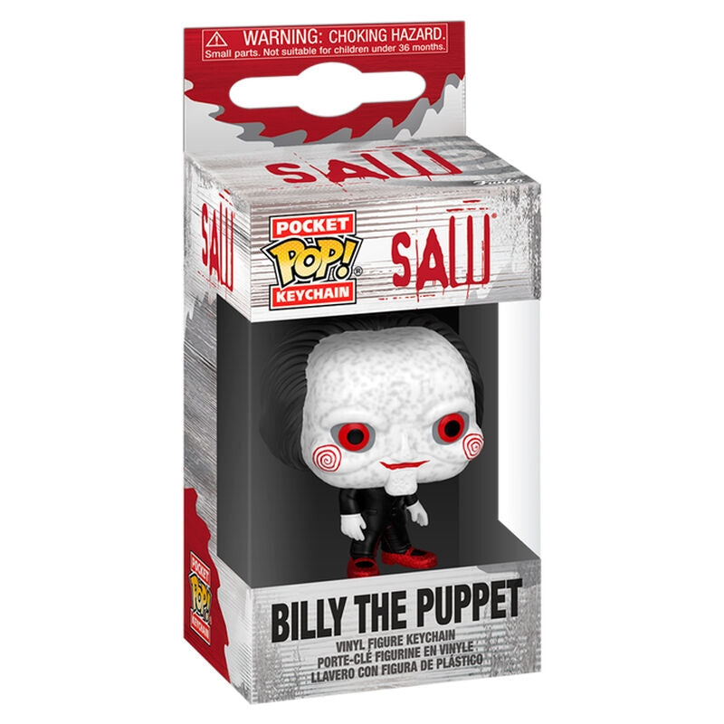 Såg Billy the Puppet Pocket POP-nyckelring, samlarfigur